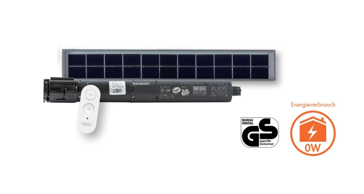 Bubendorff shutter solarmotor