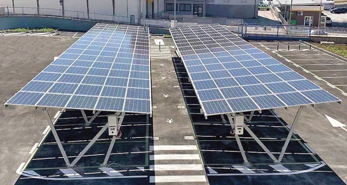 Giulio Barbieri car parking shades solar