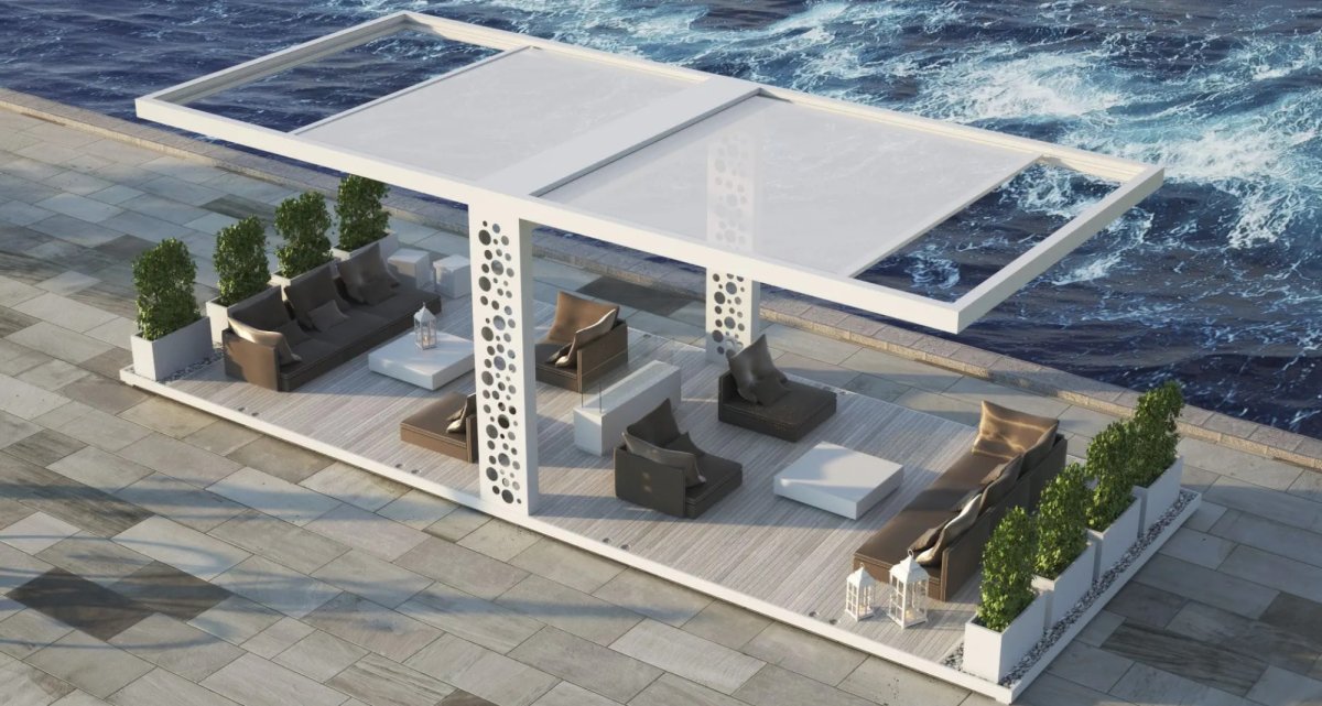 Studio66 Slight retractable pergola