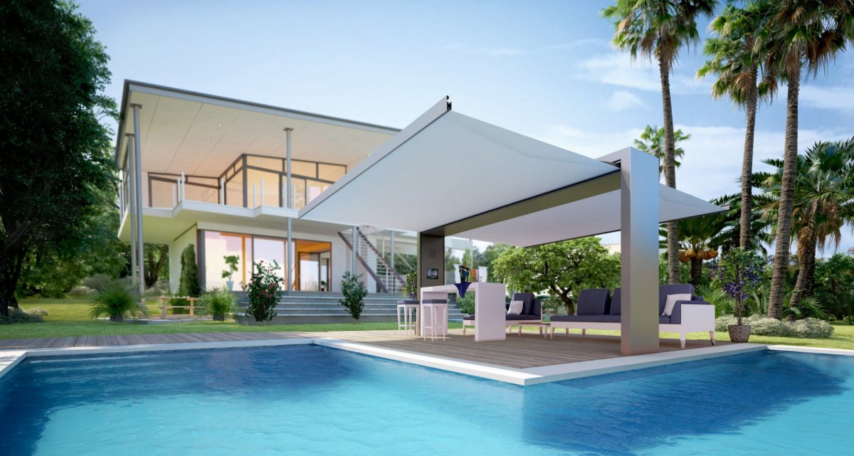 Unosider Gate Shade freestanding awning