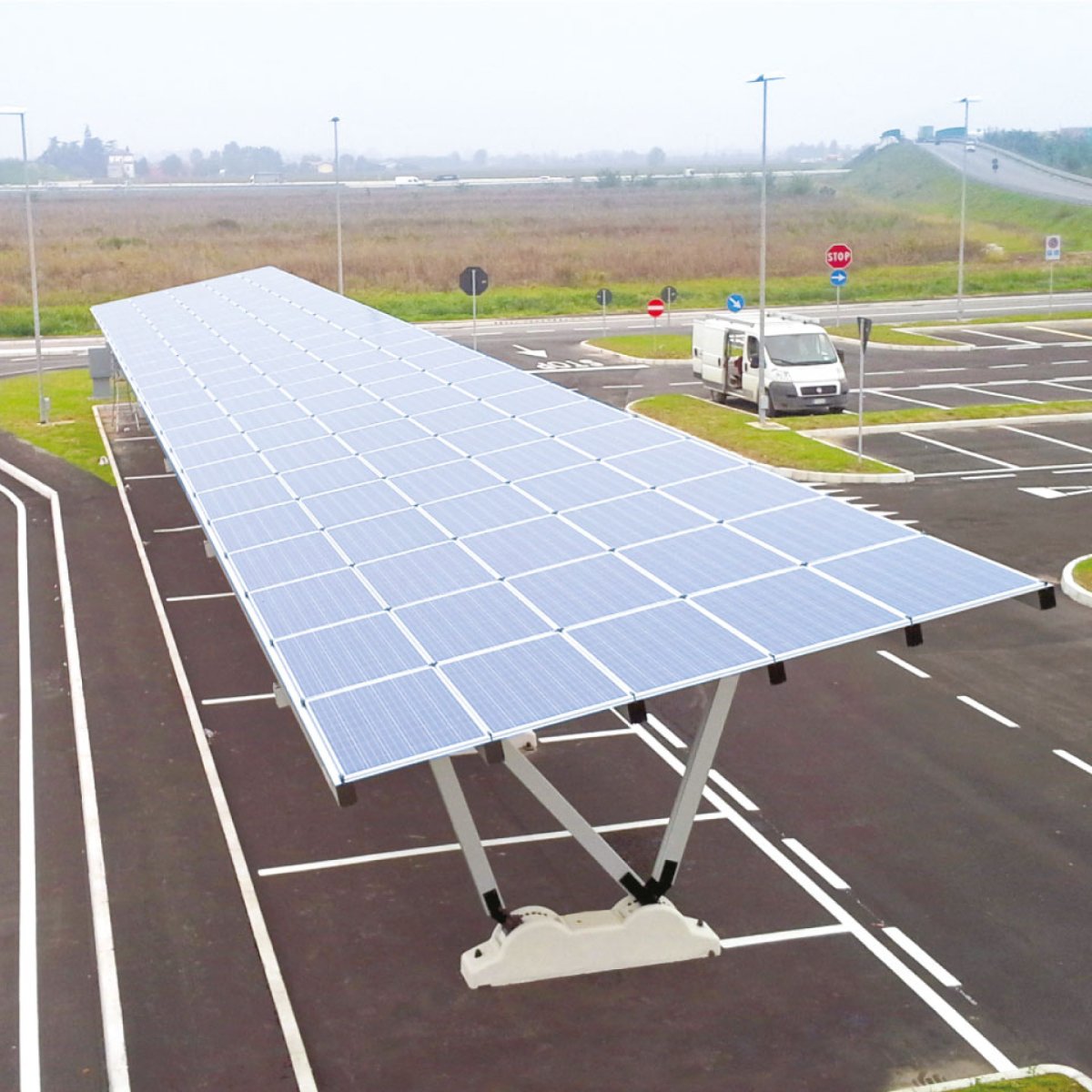 Giulio Barbieri car parking shades solar